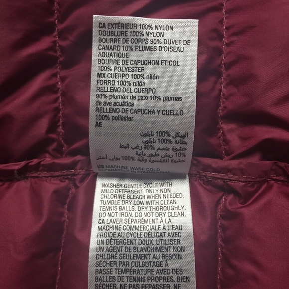 Duck Down Packable Puffer Oudoor Winter Jacket Charter Club Women's Size Lg - Picture 4 of 8